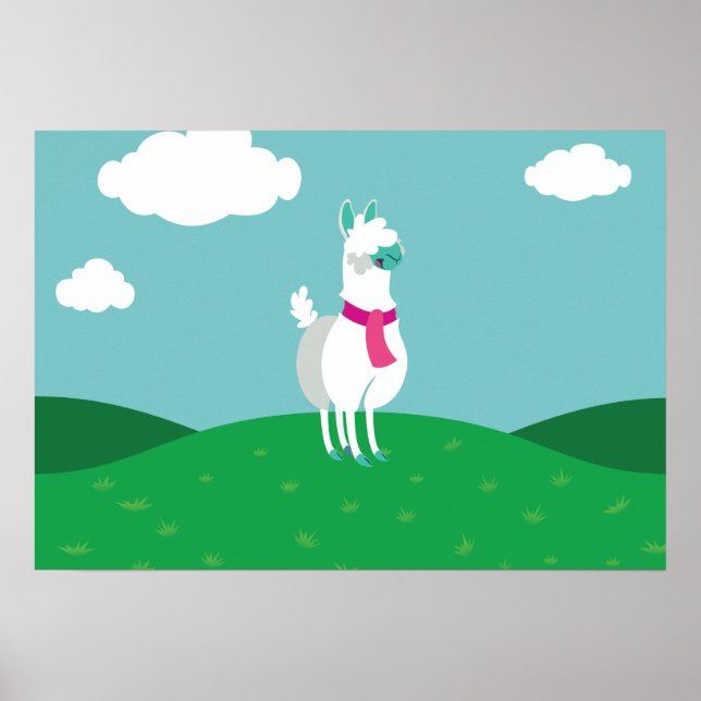 Tommy the Llama Poster (Front)