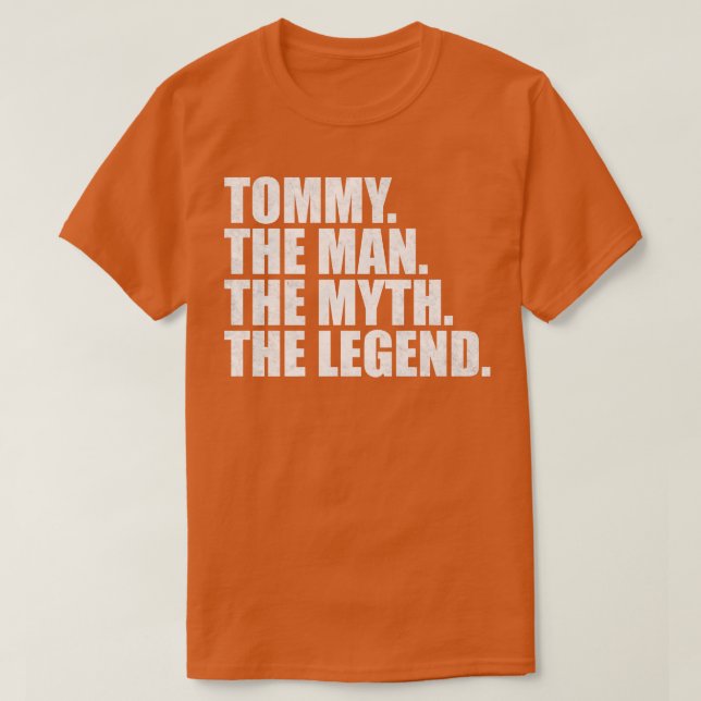 TommyTommy Name Tommy given name T-Shirt (Design Front)