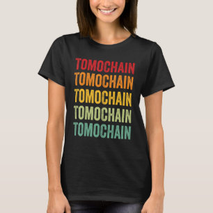 Tomochain Crypto Rainbow Text Design T-Shirt