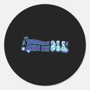 Tomorrow 988 Needs You Suicide Prevention Awarenes Classic Round Sticker