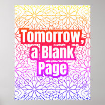 Tomorrow, A Blank Page - Abstract Pattern Colourin