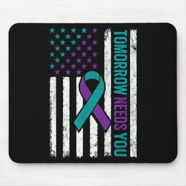 Tomorrow Needs You Suicide Prevention Awareness Me Mouse Mat (Front)