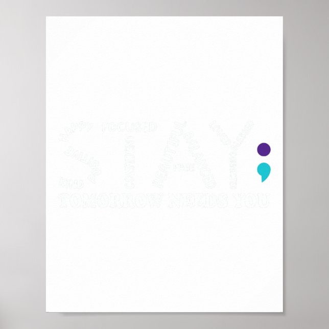 Tomorrow Needs You Suicide Prevention Awareness Ri Poster (Front)