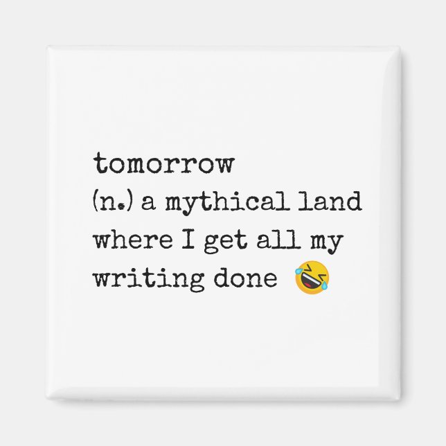 tomorrow never comes magnet (Front)