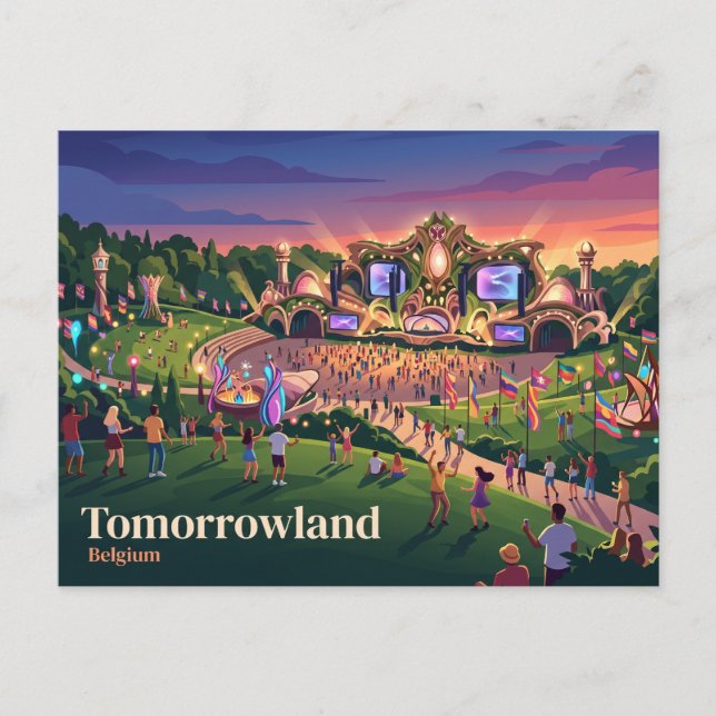 Tomorrowland Boom Belgium Postcard (Front)