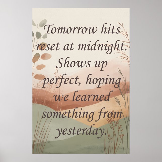 Tomorrows Poster (Front)