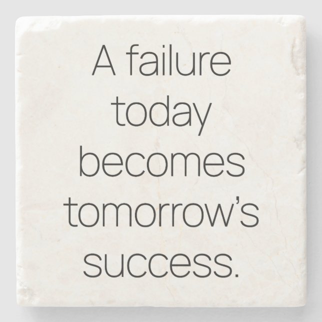Tomorrow's Success Marble Stone Coaster (Front)
