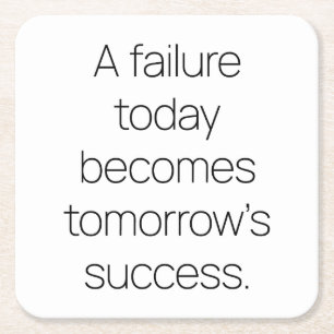 Tomorrow's Success Paper Coaster