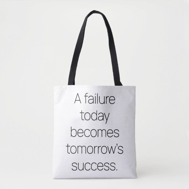Tomorrow's Success Shoulder Tote Bag (Front)