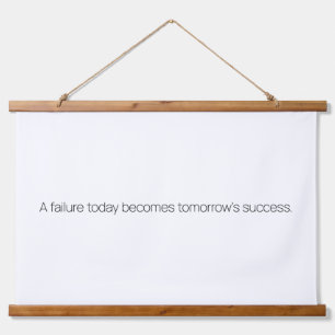 Tomorrow's Success Wood Topped Wall Tapestry