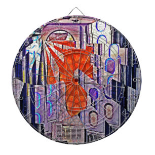 Tomorrow's Way Today Retro Future Art Dartboard