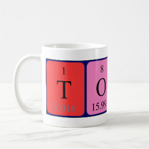 Tomos periodic table name mug
