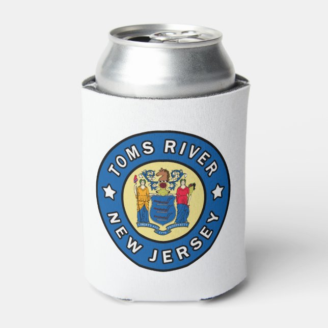 Toms River New Jersey Can Cooler (Can Front)