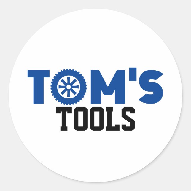 Tom's Tools Classic Round Sticker (Front)