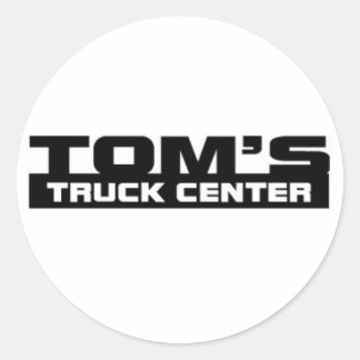 Tom's Truck Centre Classic Round Sticker