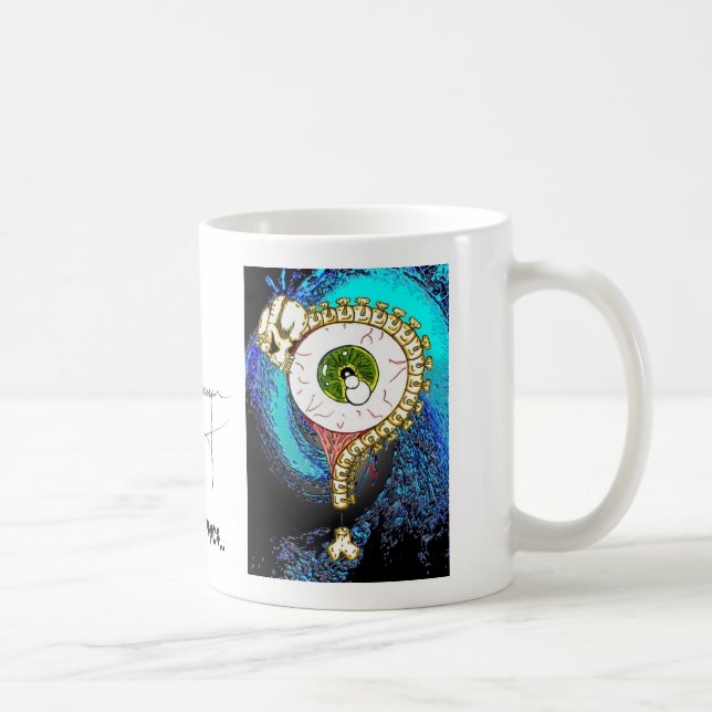 TOMSAC Graphics - EYE BALL QUESTION MARK. Coffee Mug (Right)