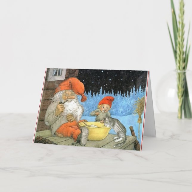 Tomte Nisse, aka Santa Clause Holiday Card (Front)