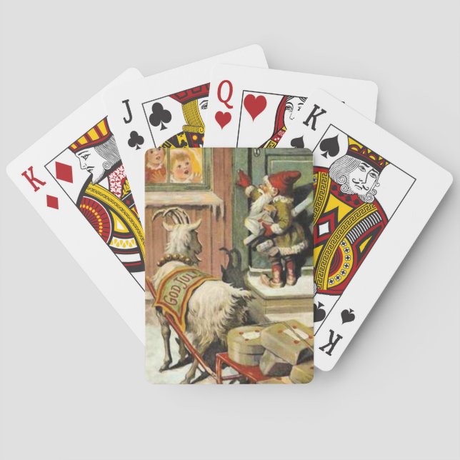 Tomte Nisse, aka Santa Clause Playing Cards (Back)