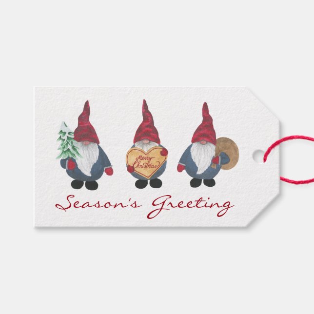 Tomten Gift Tags (Front (Horizontal))