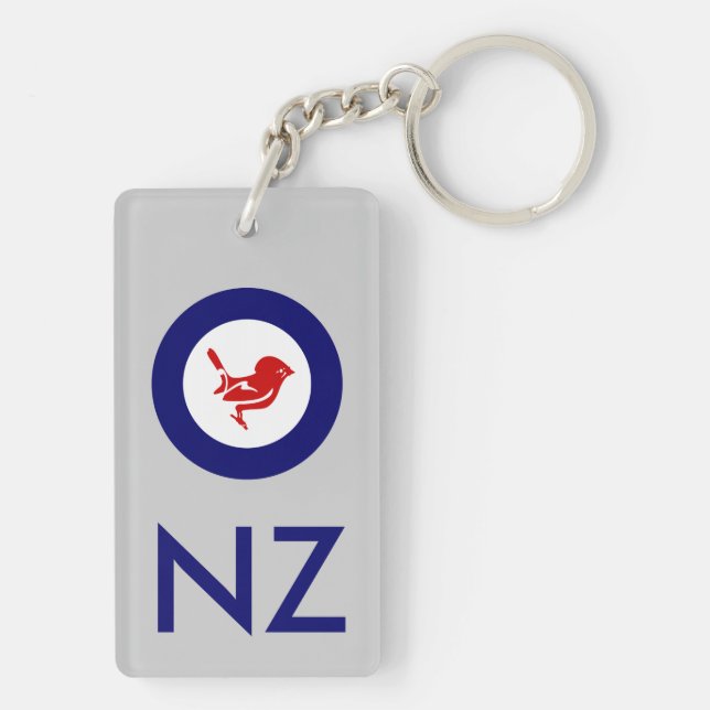 Tomtit roundel | New Zealand Bird Key Ring (Back)