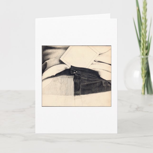 TON VISAGE Original Drawing greeting Card (Front)