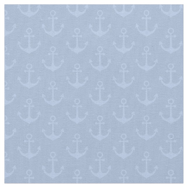 Tonal Anchors on Blue Fabric (Close Up)