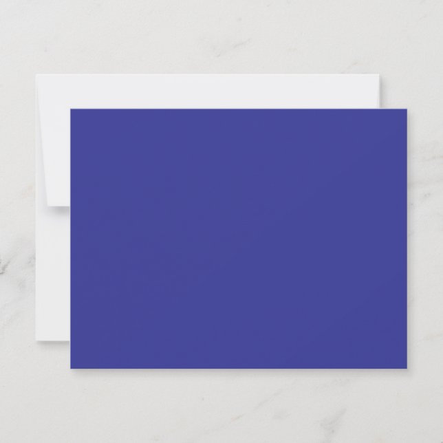Tonal Blue Bar Mitzvah Reply RSVP Card (Front)