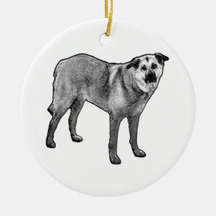 tonal dot grace, tibetan mix ceramic tree decoration