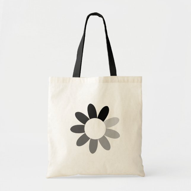 Tonal flower Design Tote Bag (Front)