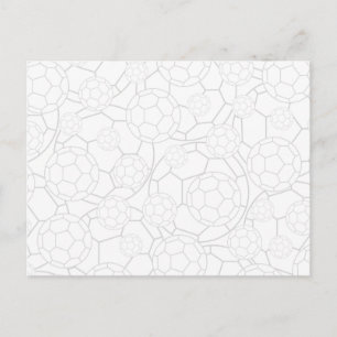 Tonal Soccer Football Postcard