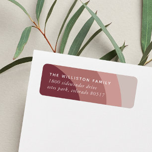 Tonal Stripes Modern Return Address