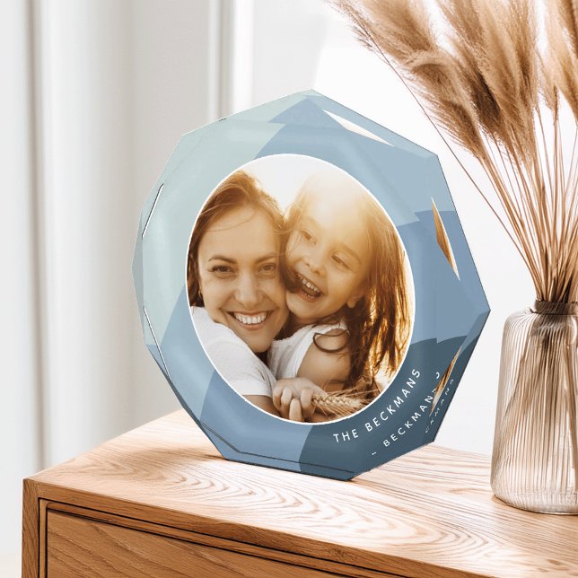 Tonal Stripes Personalised Photo Block (Creator Uploaded)