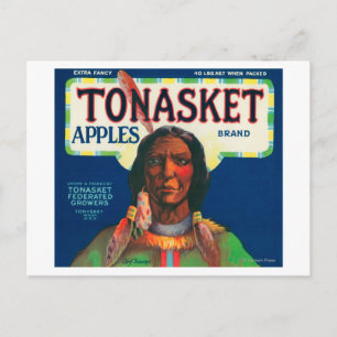 Tonasket Apple Label - Tonasket, WA Postcard