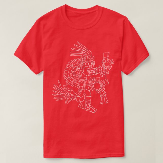 Tonatiuh Aztec sun deity T-Shirt (Design Front)