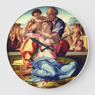 Tondo Doni - Michelangelo Buonarotti Large Clock