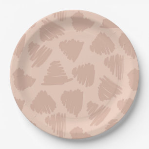 Tone-on-Tone Autumn Blender Woodland Texture Paper Plate