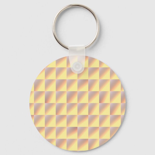 Tone-on-tone Squares. Key Ring (Front)