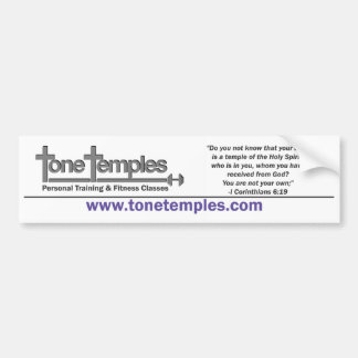 Tone Temples Bumper Sticker