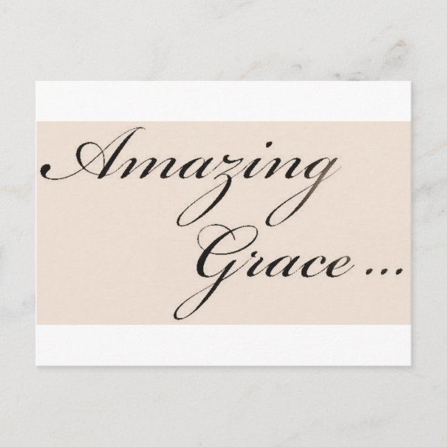 Toneamazinggrace Postcard (Front)