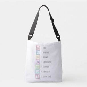 Tones of the Scale Solfeggio Musical Baby Blocks Crossbody Bag