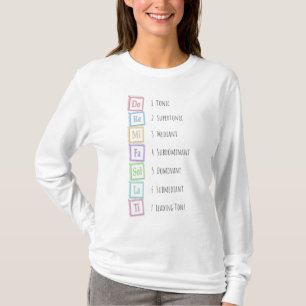Tones of the Scale Solfeggio Musical Baby Blocks T-Shirt