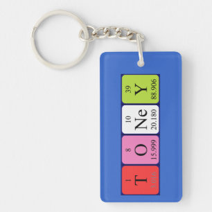 Toney periodic table name keyring