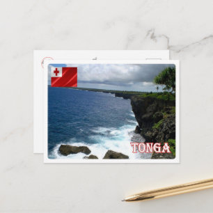 Tonga - Coastline - Postcard