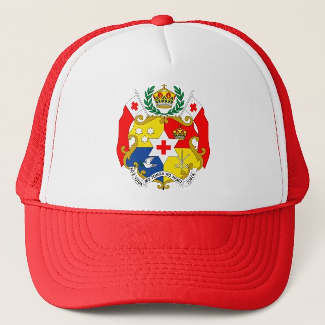 Tonga Coat of Arms detail Trucker Hat (Front)
