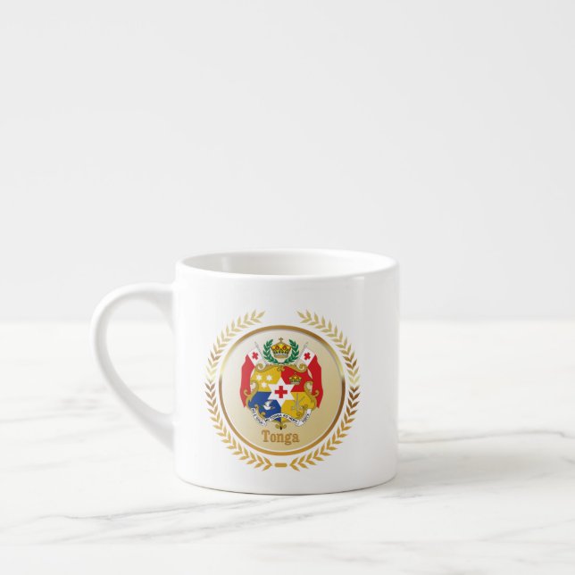 Tonga Coat Of Arms Espresso Cup (Left)