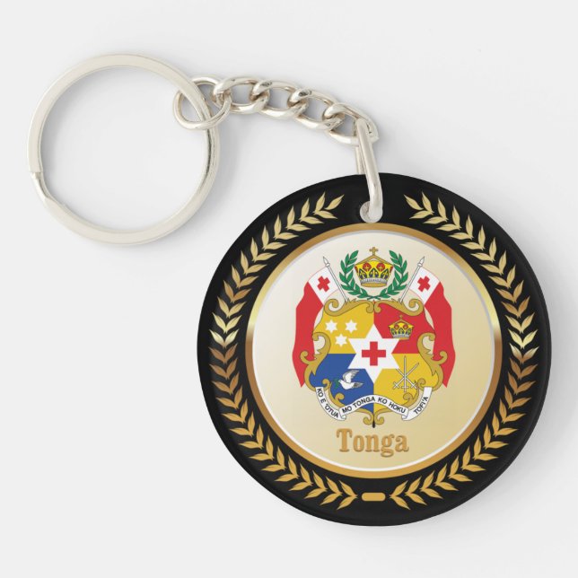 Tonga Coat Of Arms Key Ring (Front)