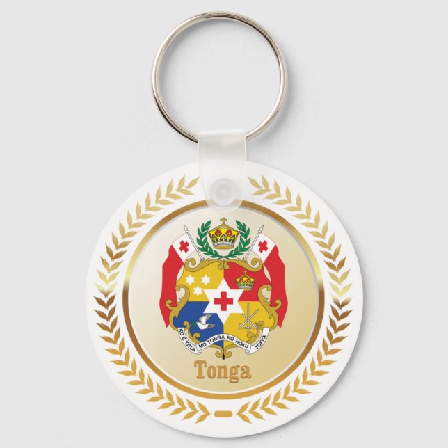 Tonga Coat Of Arms Key Ring (Front)