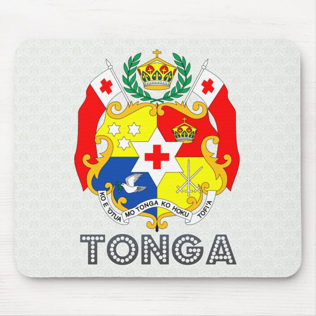 Tonga Coat of Arms Mouse Mat (Front)