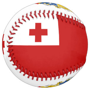 Tonga Flag and Coat of Arms Patriotic Softball