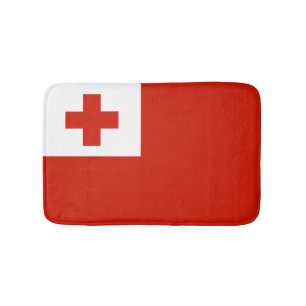 Tonga flag bath mat